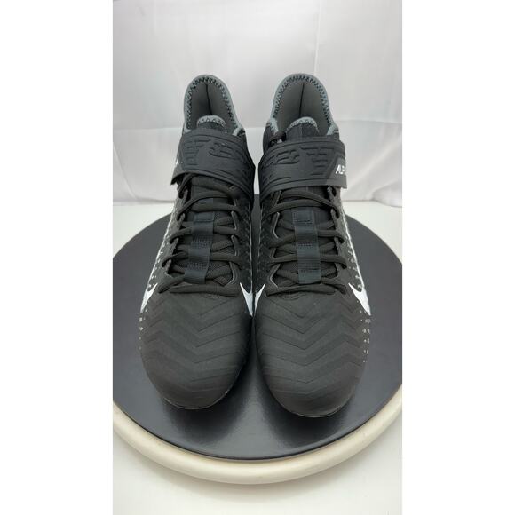 Nike Alpha Menace Pro 2 Mid Mens 10.5 Black White Football Cleats AQ3209-002 NEW main image 9